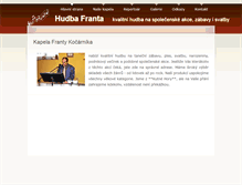 Tablet Screenshot of hudba-franta.cz
